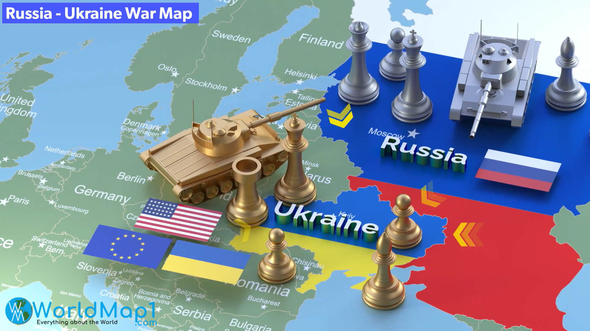 Russia Ukraine War Map 2022